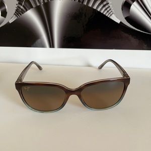 MAUI JIM HONI Sunglasses, Sandstone/Blue NEAR MINT